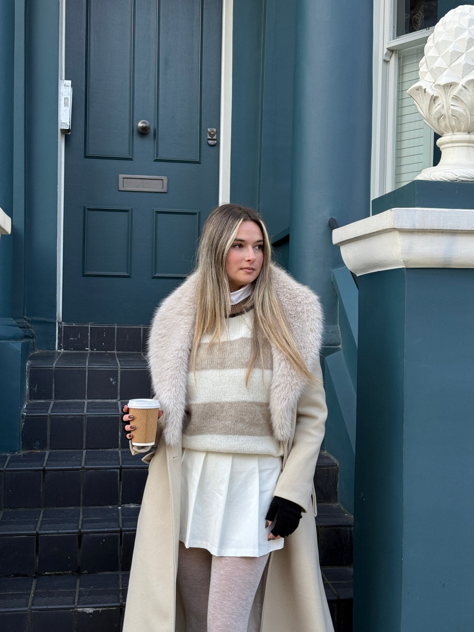 Maglioncino morbido in lana e alpaca con maniche a palloncino - Follie by Alice