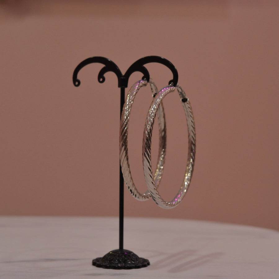 Orecchini argento a cerchio