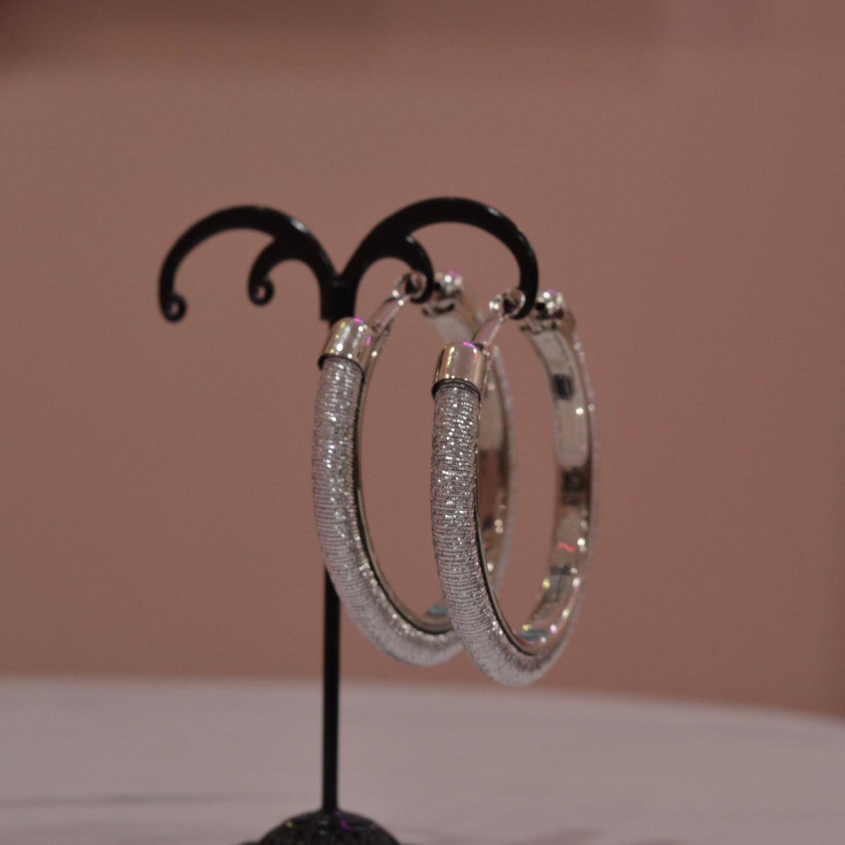 Orecchini argento brillanti a cerchio - Follie by Alice Immagine principale del prodotto