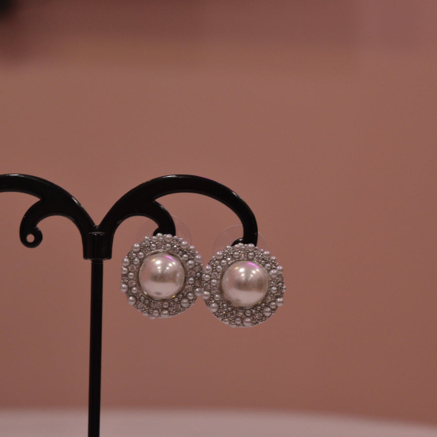 Orecchini argento con perla bianca – alternate