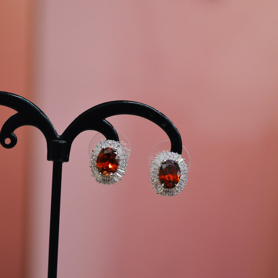Orecchini argento con perla rosso rubino – alternate