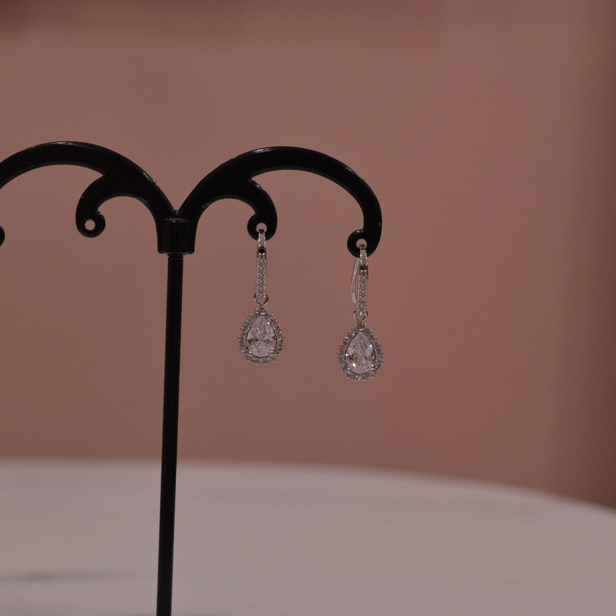 Orecchini argento con strass a goccia - Follie by Alice