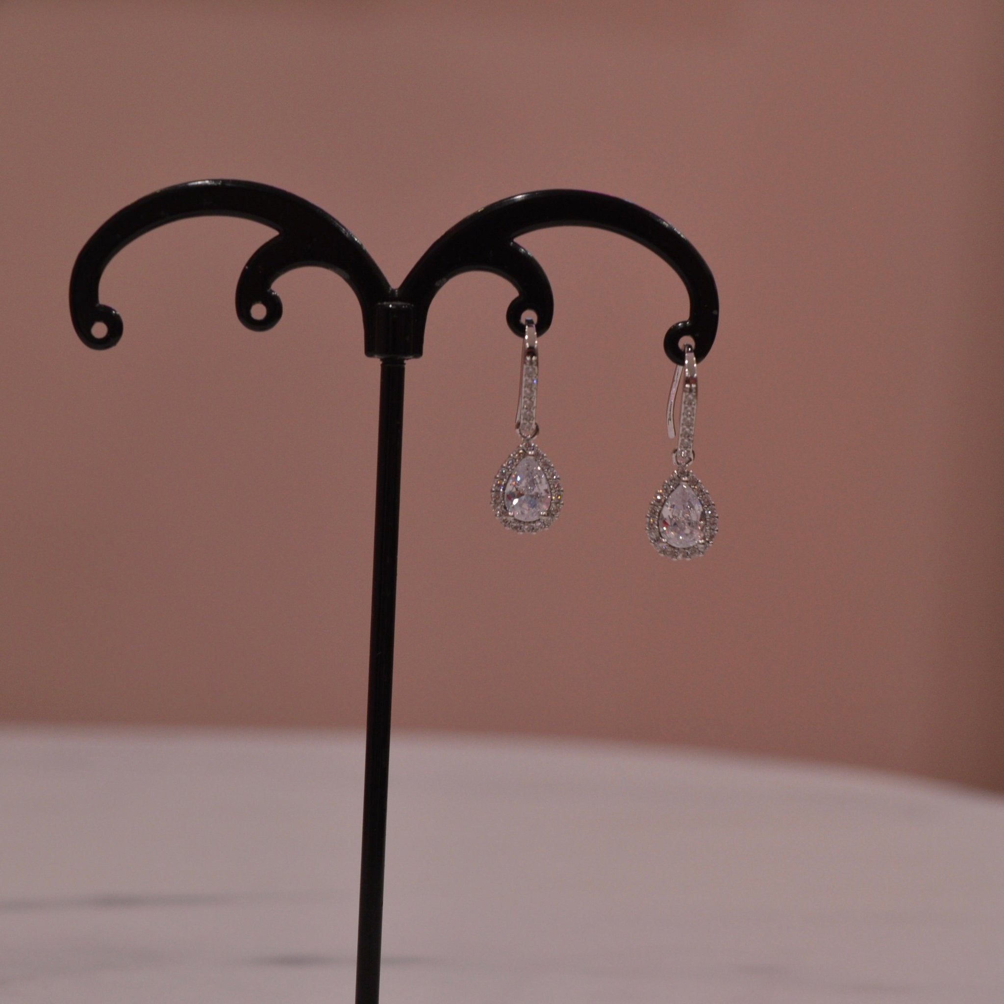 Orecchini argento con strass a goccia - Follie by Alice