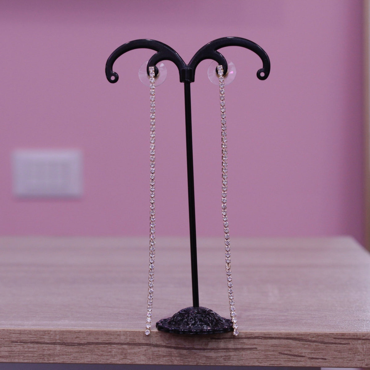 Orecchini argento con strass pendenti - Follie by Alice