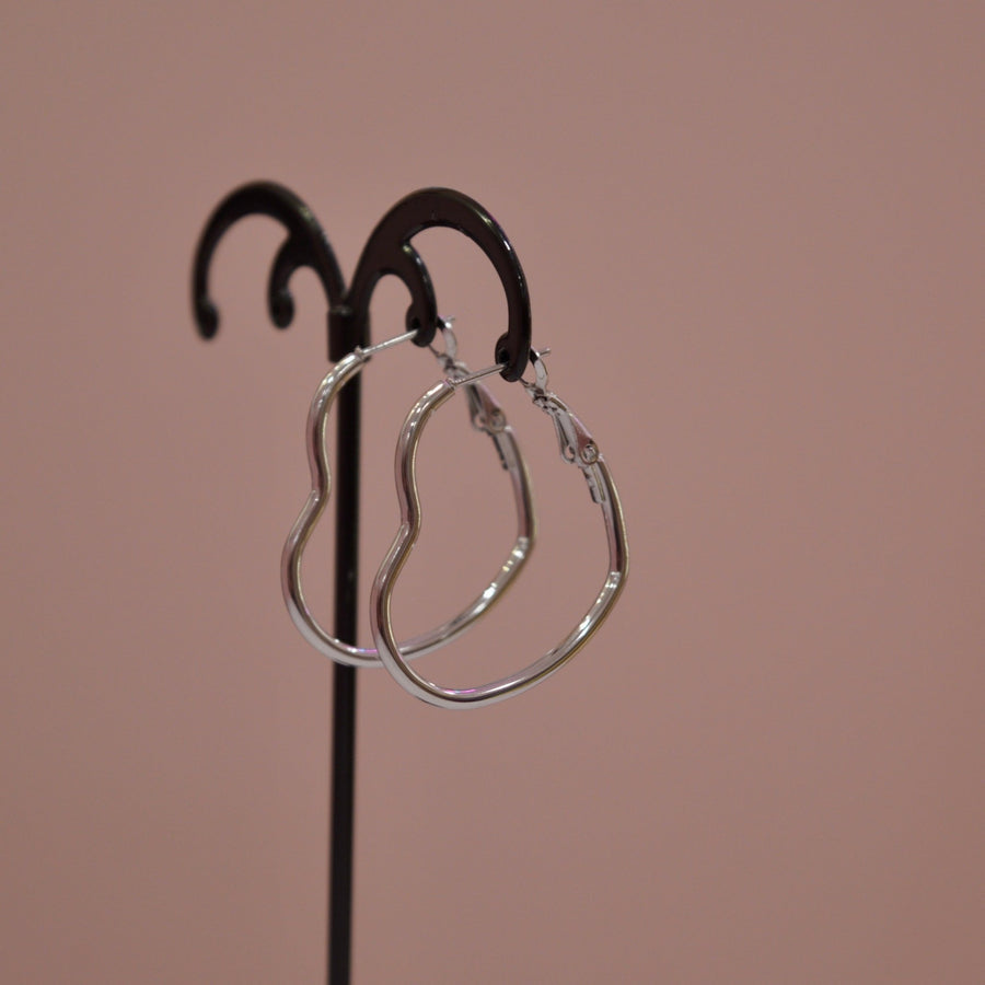 Orecchini argento pendenti a cuore