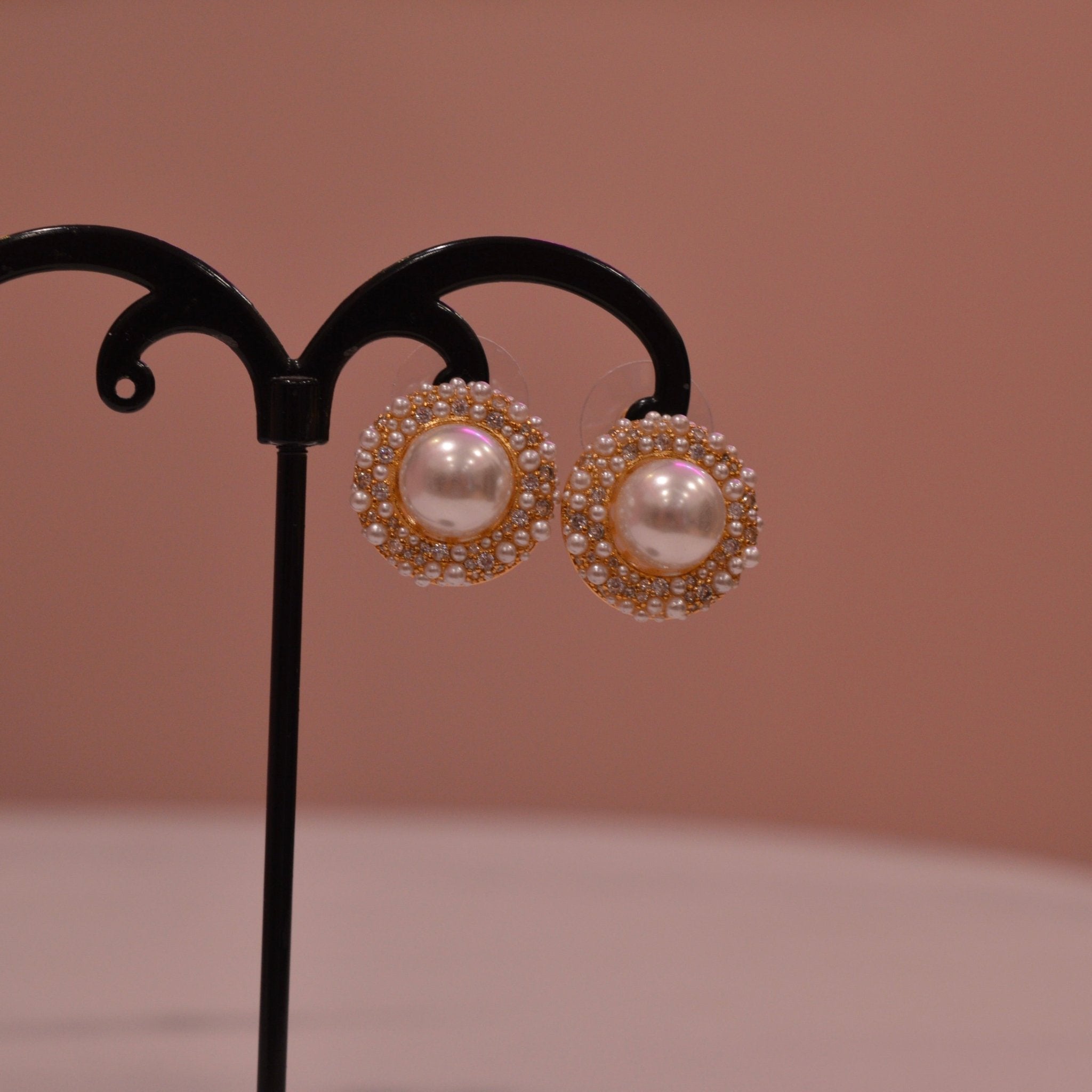 Orecchini oro con perla bianca - Follie by Alice