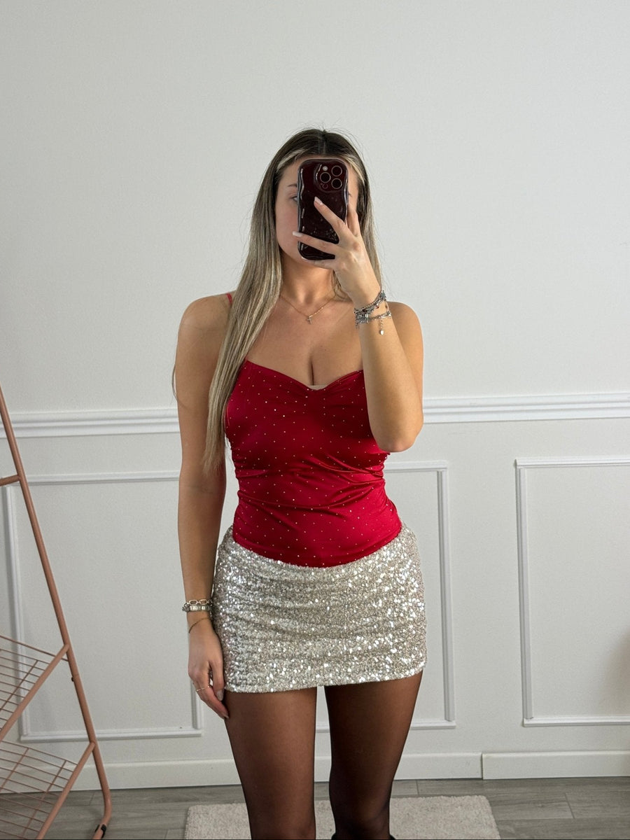 Pantaloncini shorts con paillettes