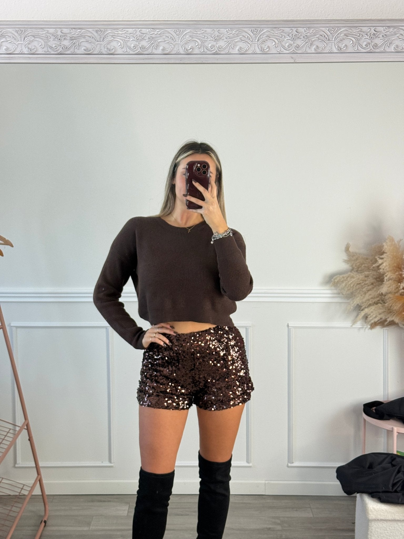 Pantaloncini shorts con paillettes SHINY GLOW - Follie by Alice