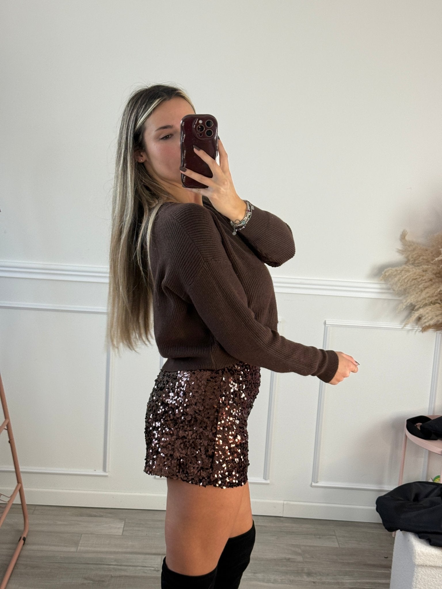 Pantaloncini shorts con paillettes SHINY GLOW - Follie by Alice