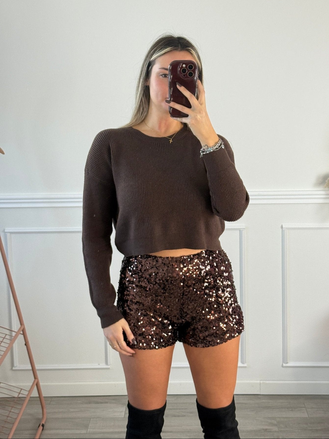 Pantaloncini shorts con paillettes SHINY GLOW - Follie by Alice