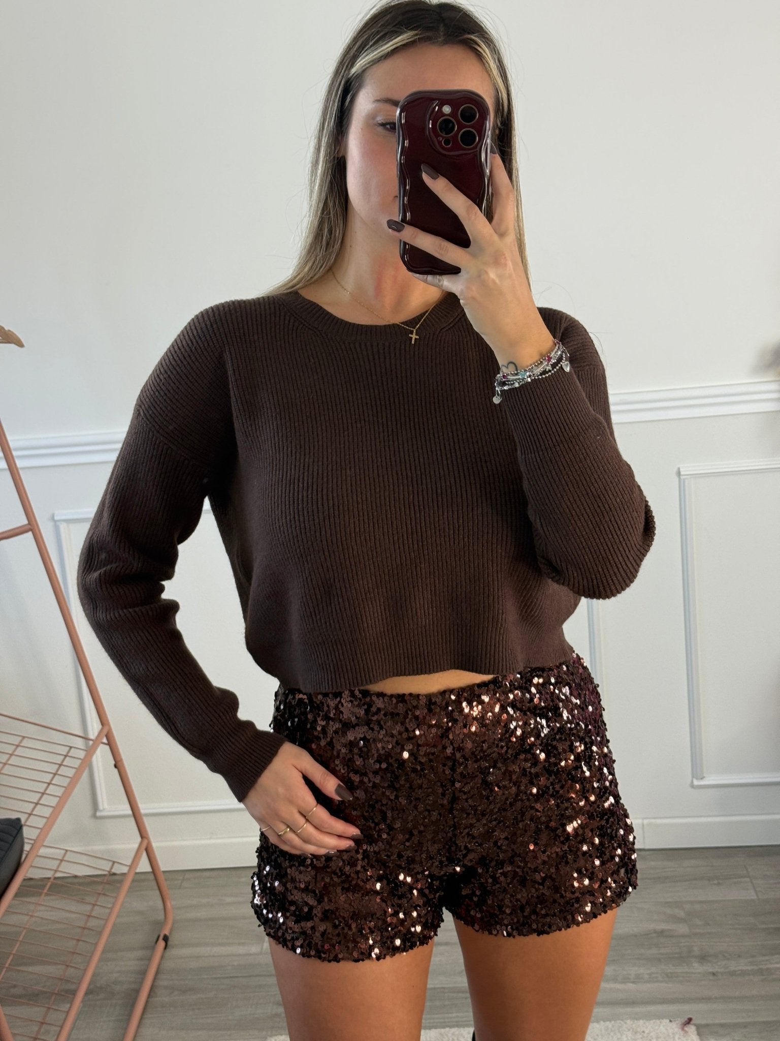 Pantaloncini shorts con paillettes SHINY GLOW - Follie by Alice