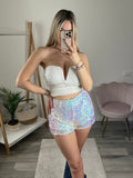 Pantaloncini shorts con paillettes