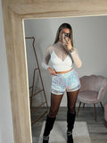 Pantaloncini shorts con paillettes