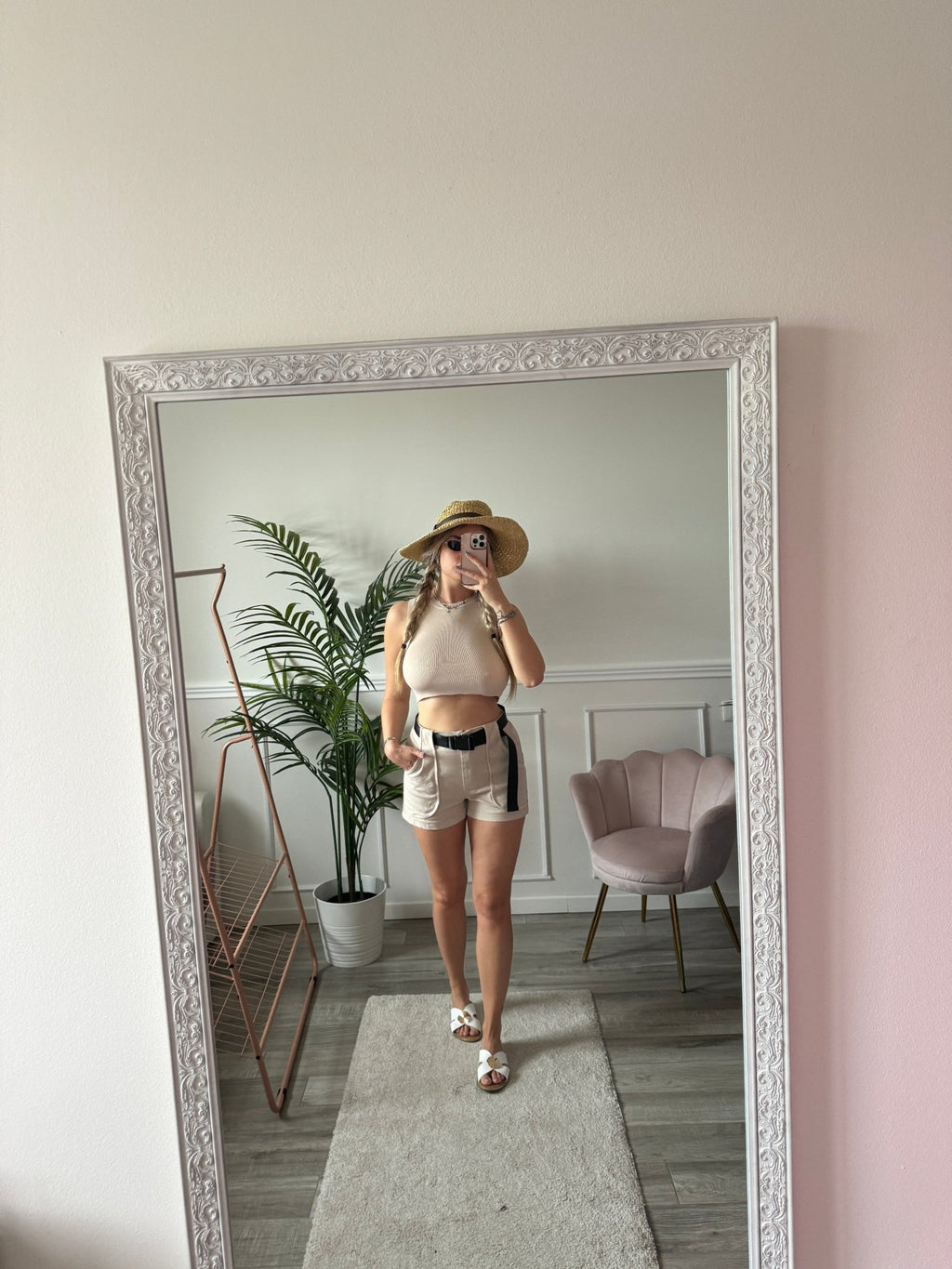 Pantaloncini shorts con tasche e cintura - Follie by Alice