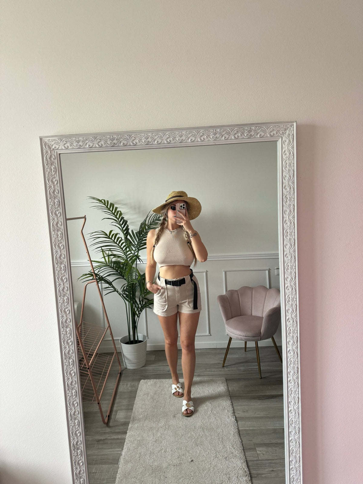 Pantaloncini shorts con tasche e cintura - Follie by Alice