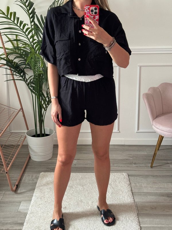 Pantaloncini shorts effetto lino - Follie by Alice