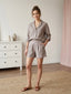 Pantaloncini shorts in lino a righe - Follie by Alice