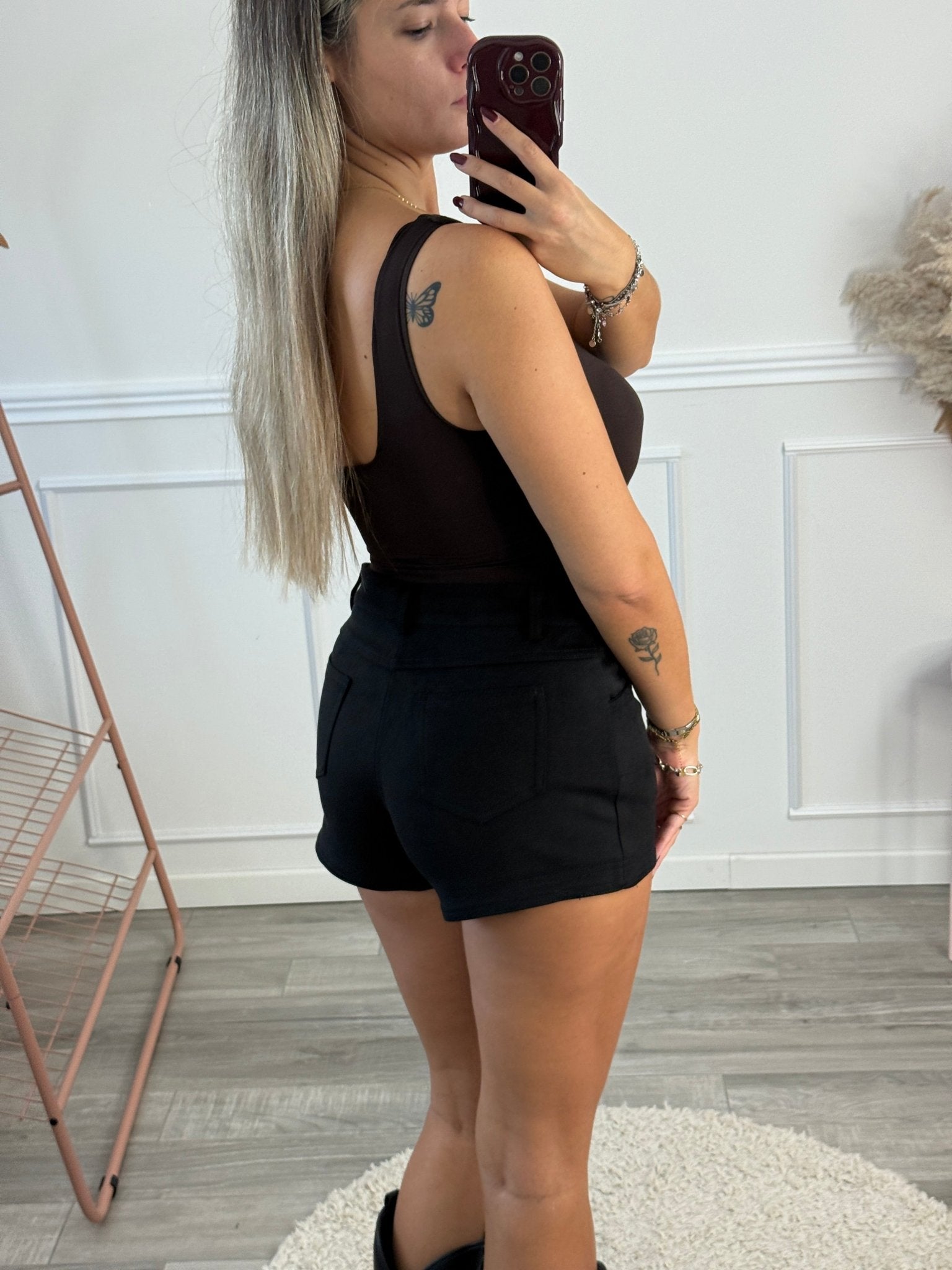 Pantaloncini shorts in suede - Follie by Alice