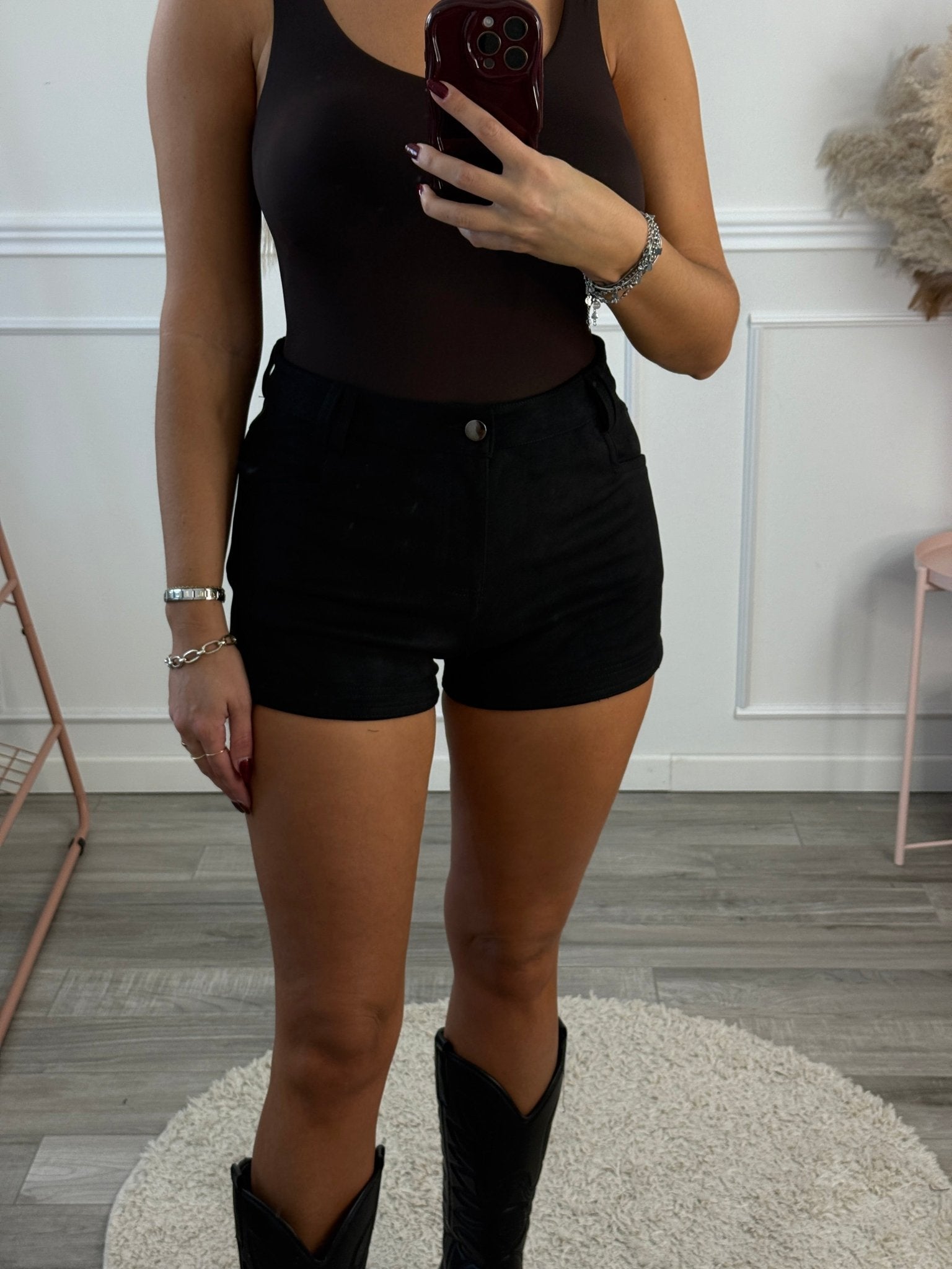 Pantaloncini shorts in suede - Follie by Alice