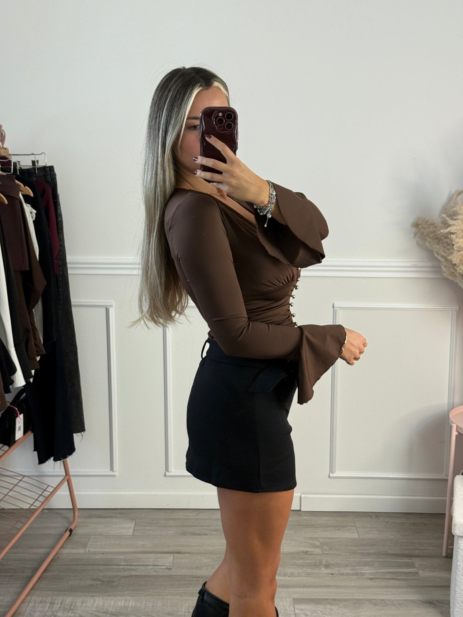 Pantaloncino - gonna con cintura con maxi - fibbia - Follie by Alice