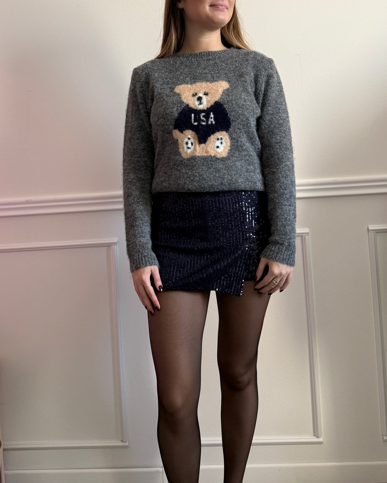 Pantaloncino - gonna con paillettes - Follie by Alice