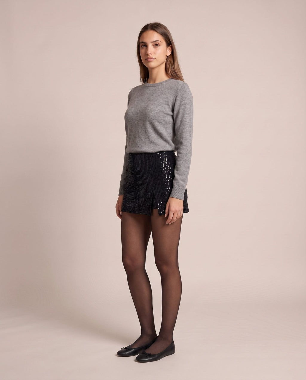 Pantaloncino-gonna con paillettes - Follie by Alice