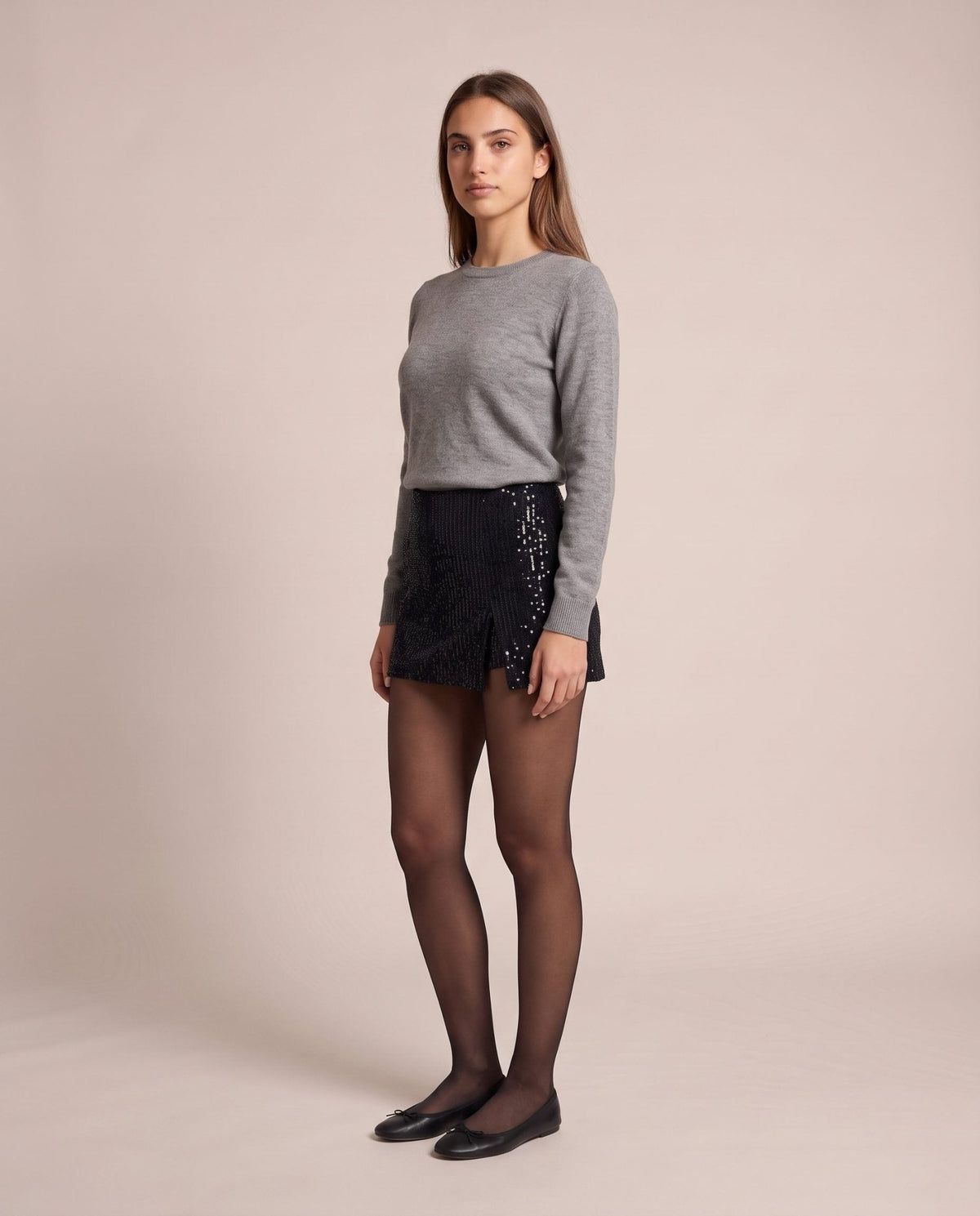 Pantaloncino-gonna con paillettes - Follie by Alice