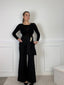 Pantaloni a palazzo con nastro in vita e clip dorata - Follie by Alice