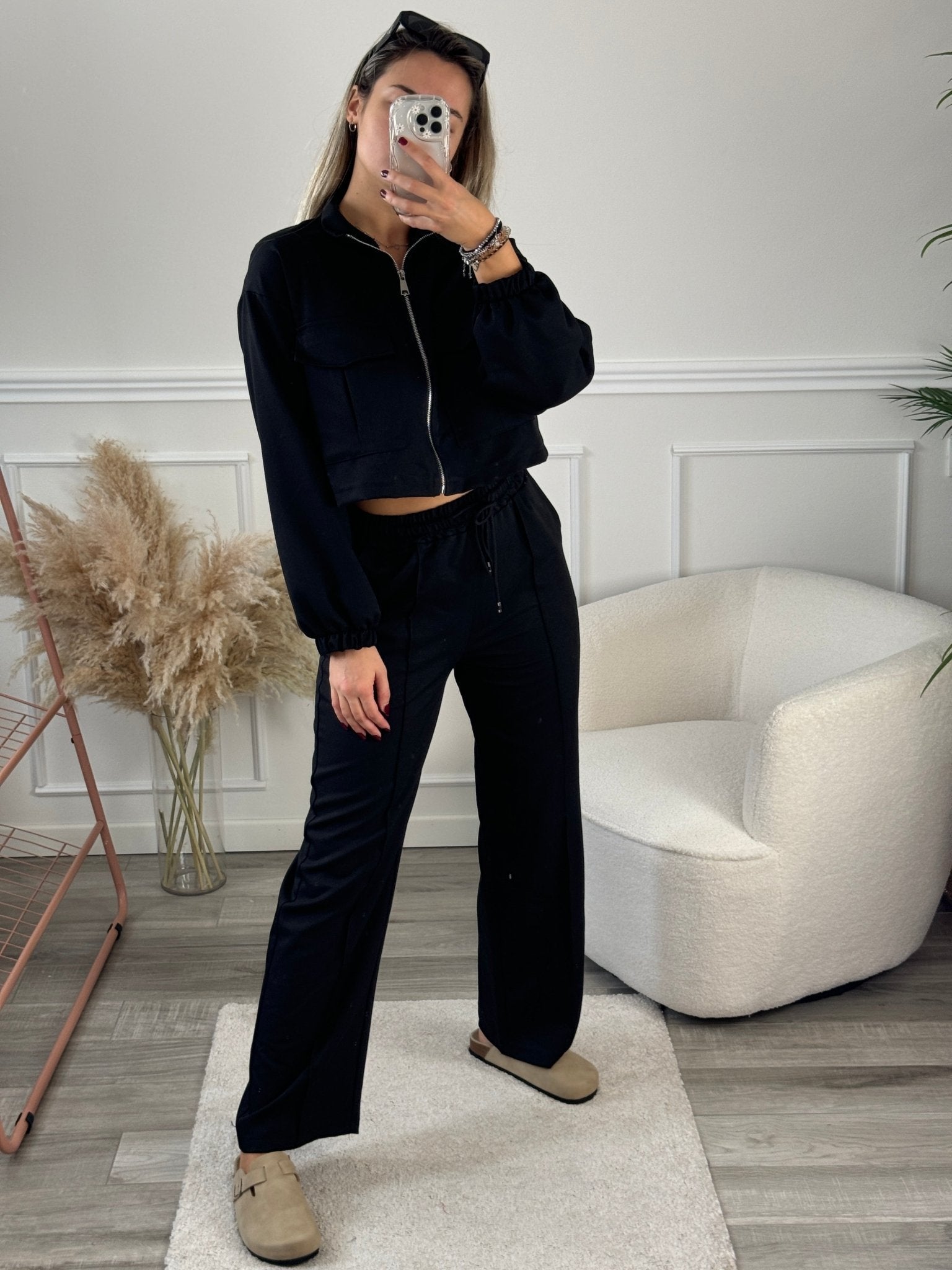 Pantaloni a palazzo con vita elasticizzata - Follie by Alice