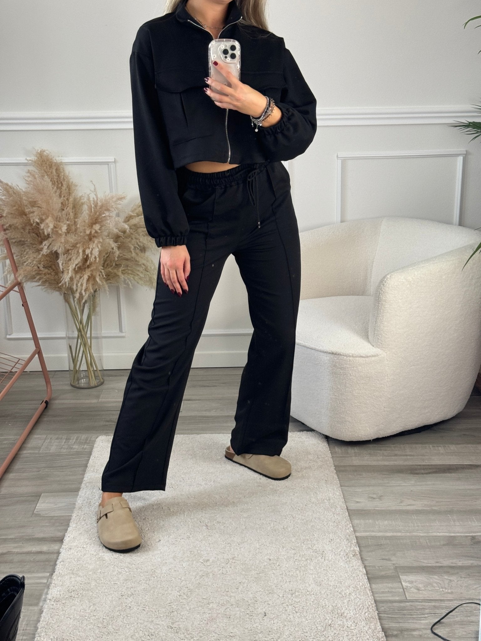 Pantaloni a palazzo con vita elasticizzata - Follie by Alice