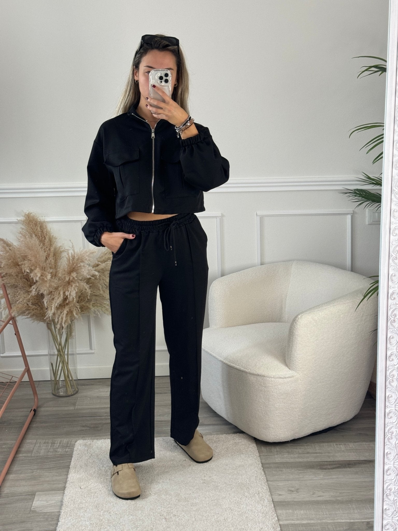 Pantaloni a palazzo con vita elasticizzata - Follie by Alice