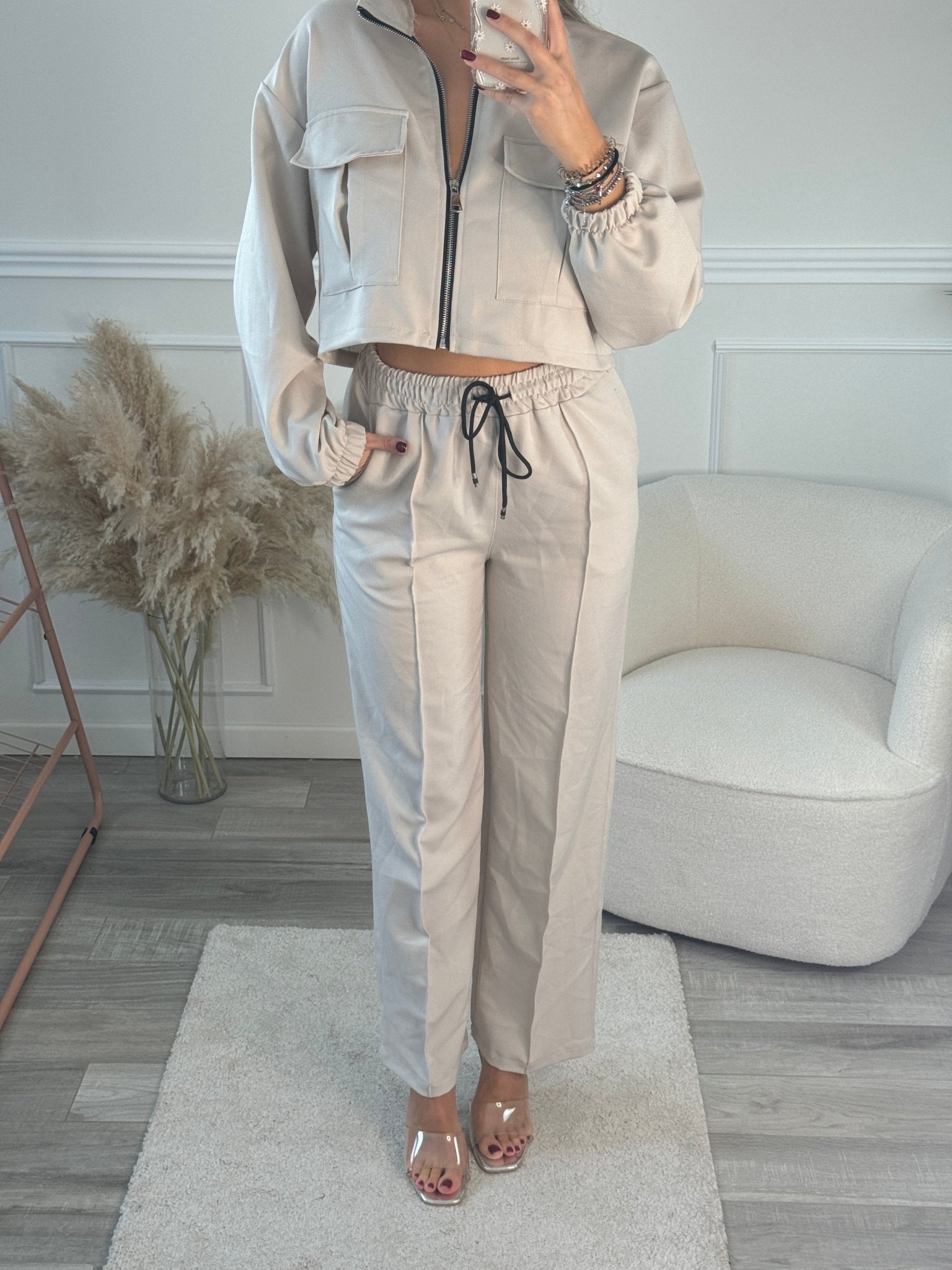 Pantaloni a palazzo con vita elasticizzata - Follie by Alice