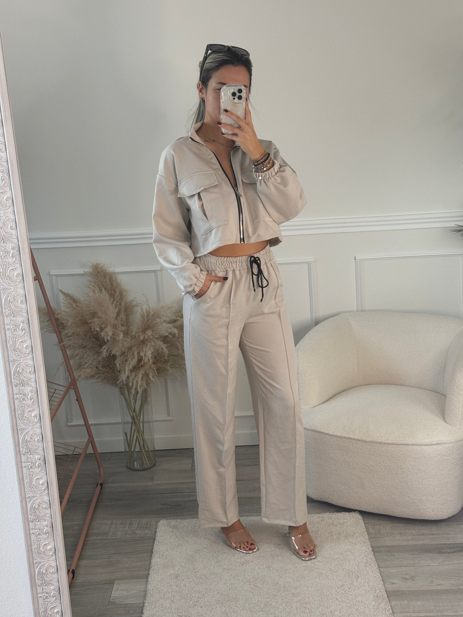 Pantaloni a palazzo con vita elasticizzata - Follie by Alice