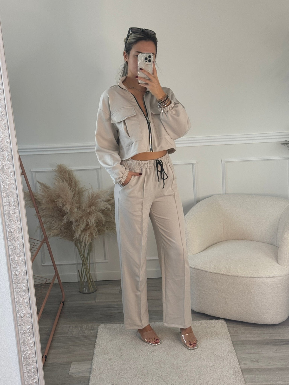 Pantaloni a palazzo con vita elasticizzata - Follie by Alice