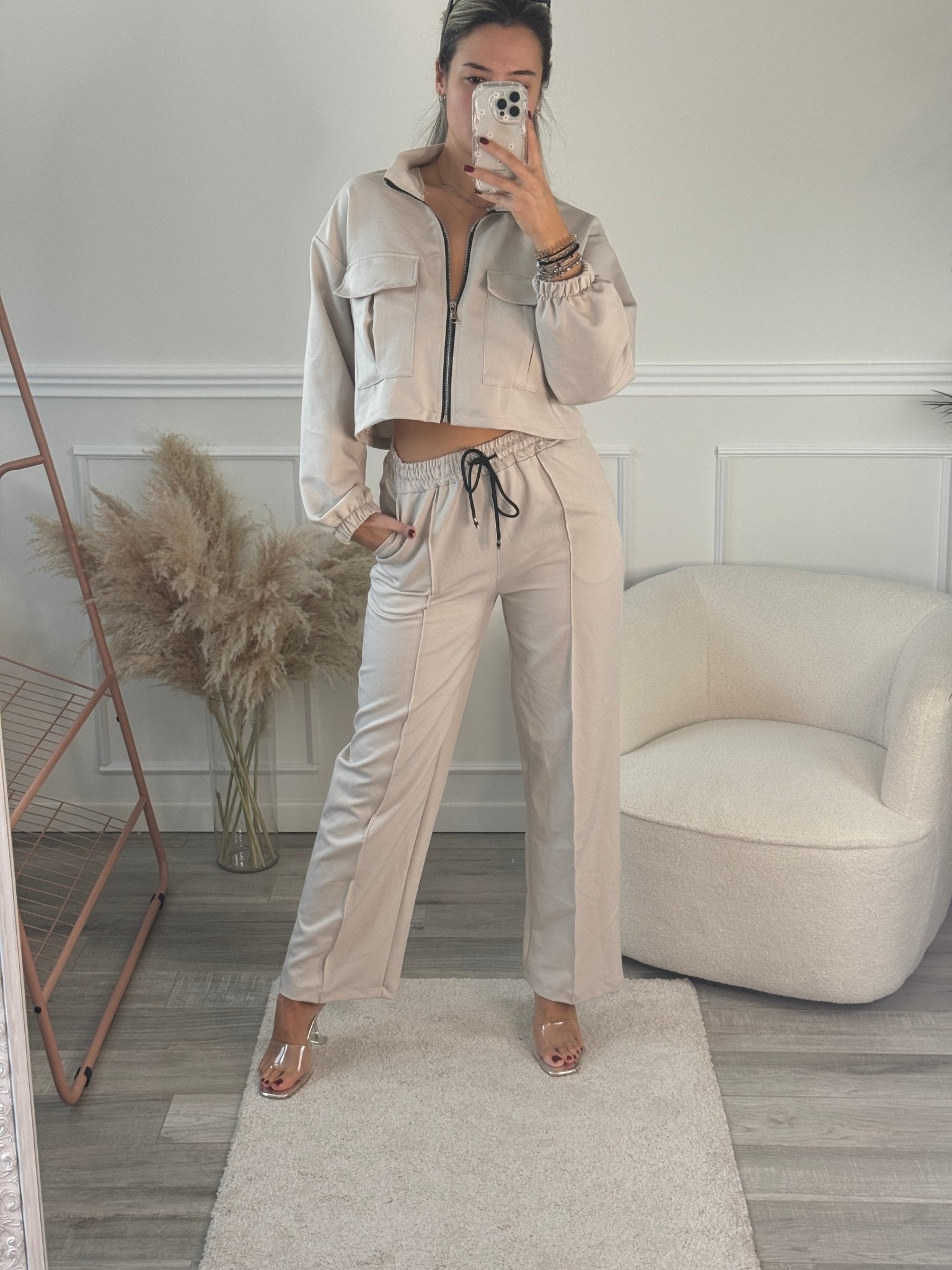 Pantaloni a palazzo con vita elasticizzata - Follie by Alice