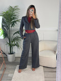 Pantaloni a palazzo oversize da completo