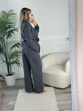 Pantaloni a palazzo oversize da completo