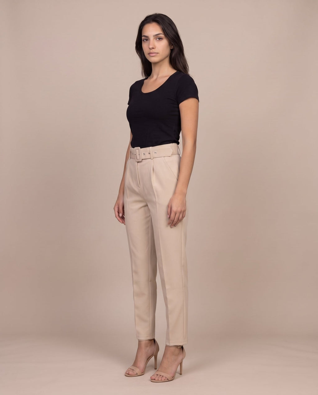 Pantaloni a sigaretta con cintura - Follie by Alice
