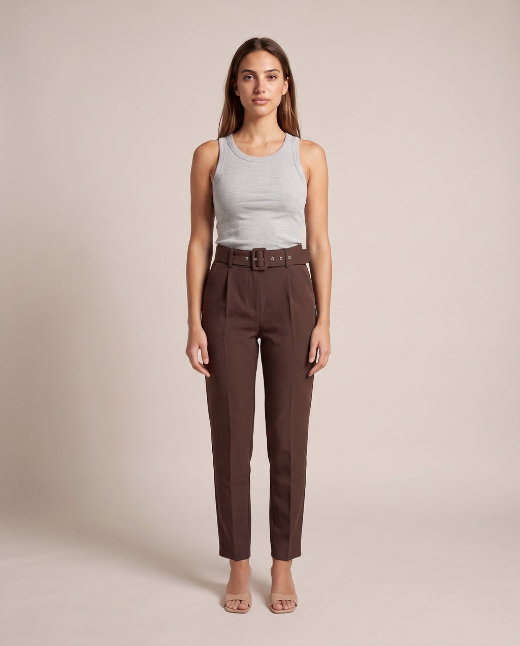 Pantaloni a sigaretta con cintura - Follie by Alice
