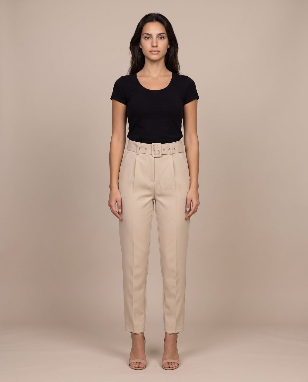Pantaloni a sigaretta con cintura - Follie by Alice
