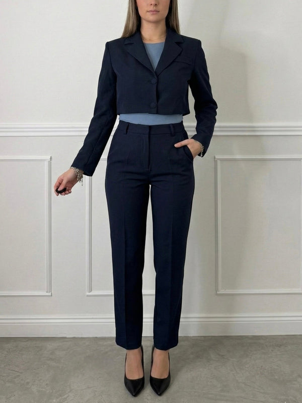 Pantaloni a sigaretta da completo con pinces - Follie by Alice