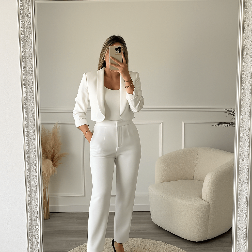 Pantaloni a sigaretta da completo con pinces - Follie by Alice