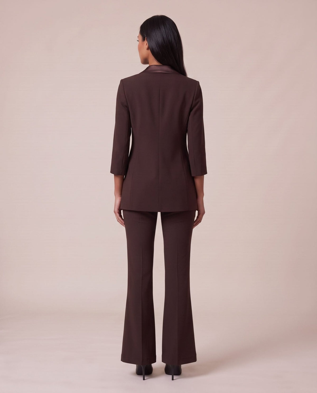 Pantaloni a zampa con fascia in raso PRESTIGE - Follie by Alice