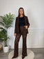 Pantaloni a zampa in pizzo floreale CHANTILLY - Follie by Alice