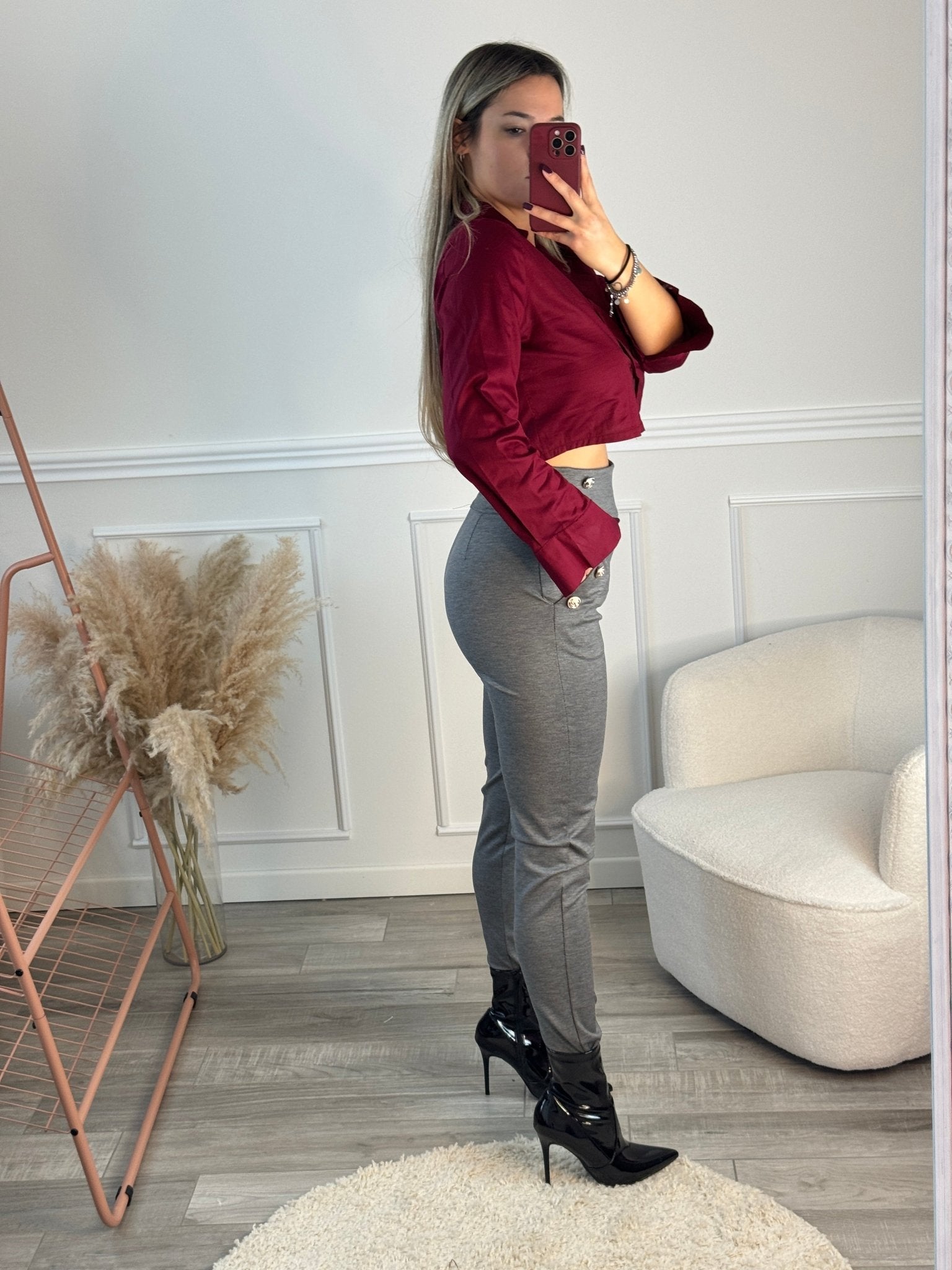 Pantaloni con bottoni gioiello Immagine secondaria del prodotto