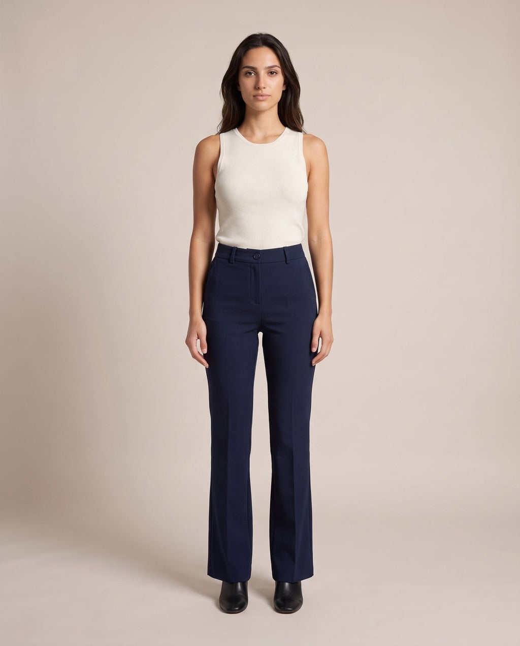 Pantaloni da completo a campana con pinces - Follie by Alice