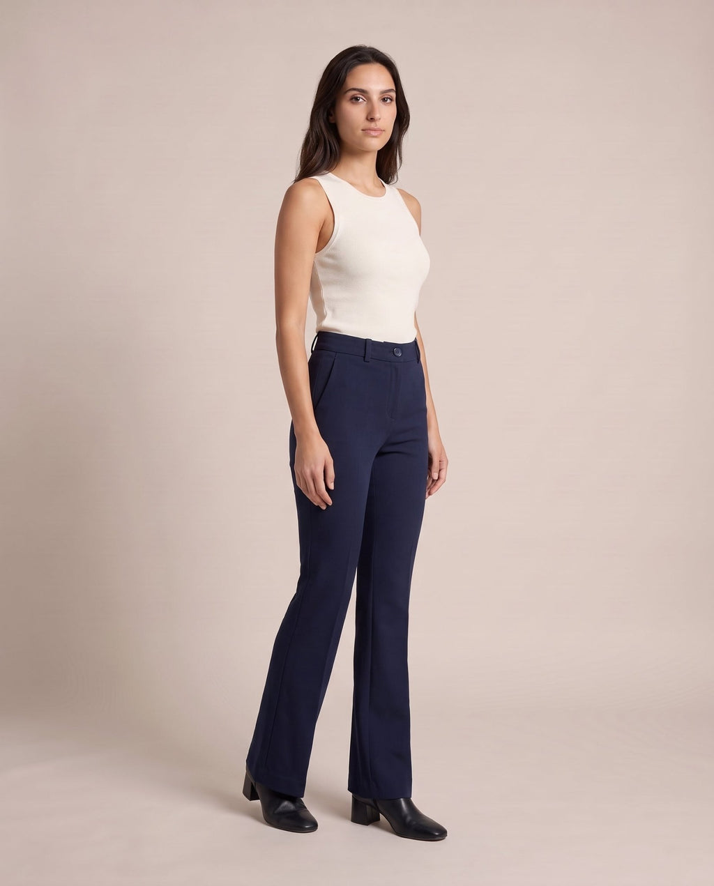 Pantaloni da completo a campana con pinces - Follie by Alice