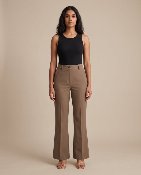 Pantaloni da completo a campana con pinces - Follie by Alice