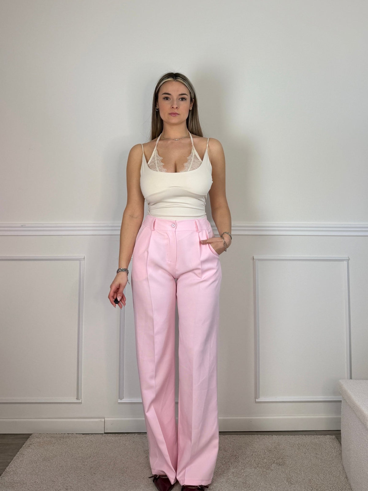 Pantaloni da completo a palazzo BLOOM - Follie by Alice Immagine principale del prodotto