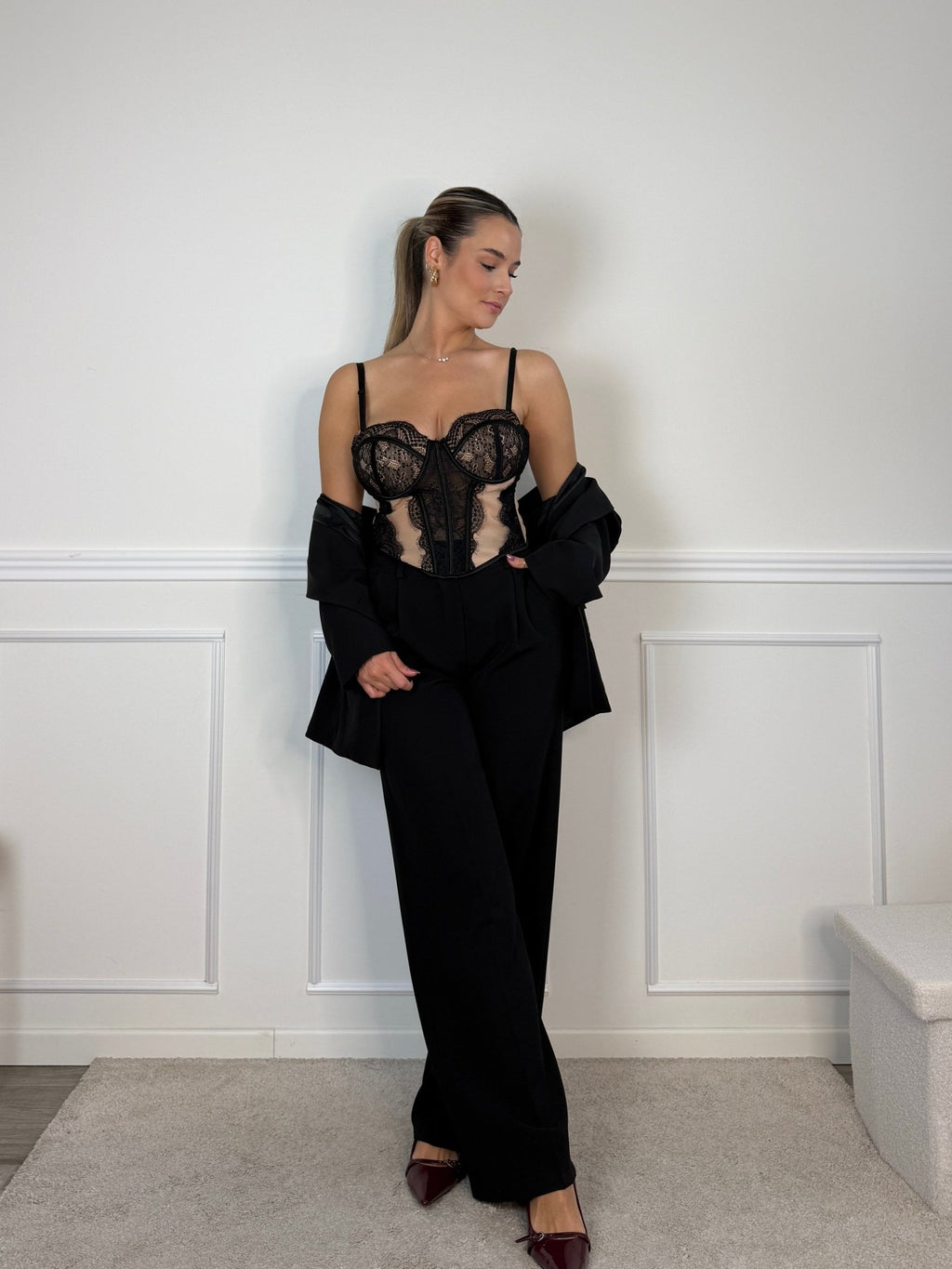 Pantaloni da completo a palazzo COUTURE - Follie by Alice